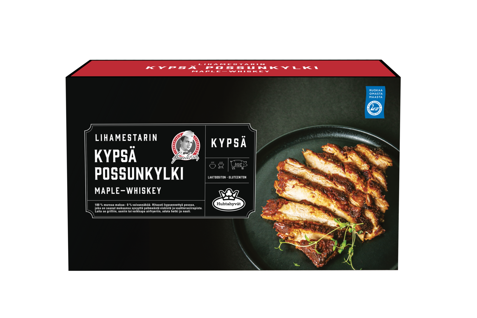 Kypsä possunkylki Maple-Whiskey